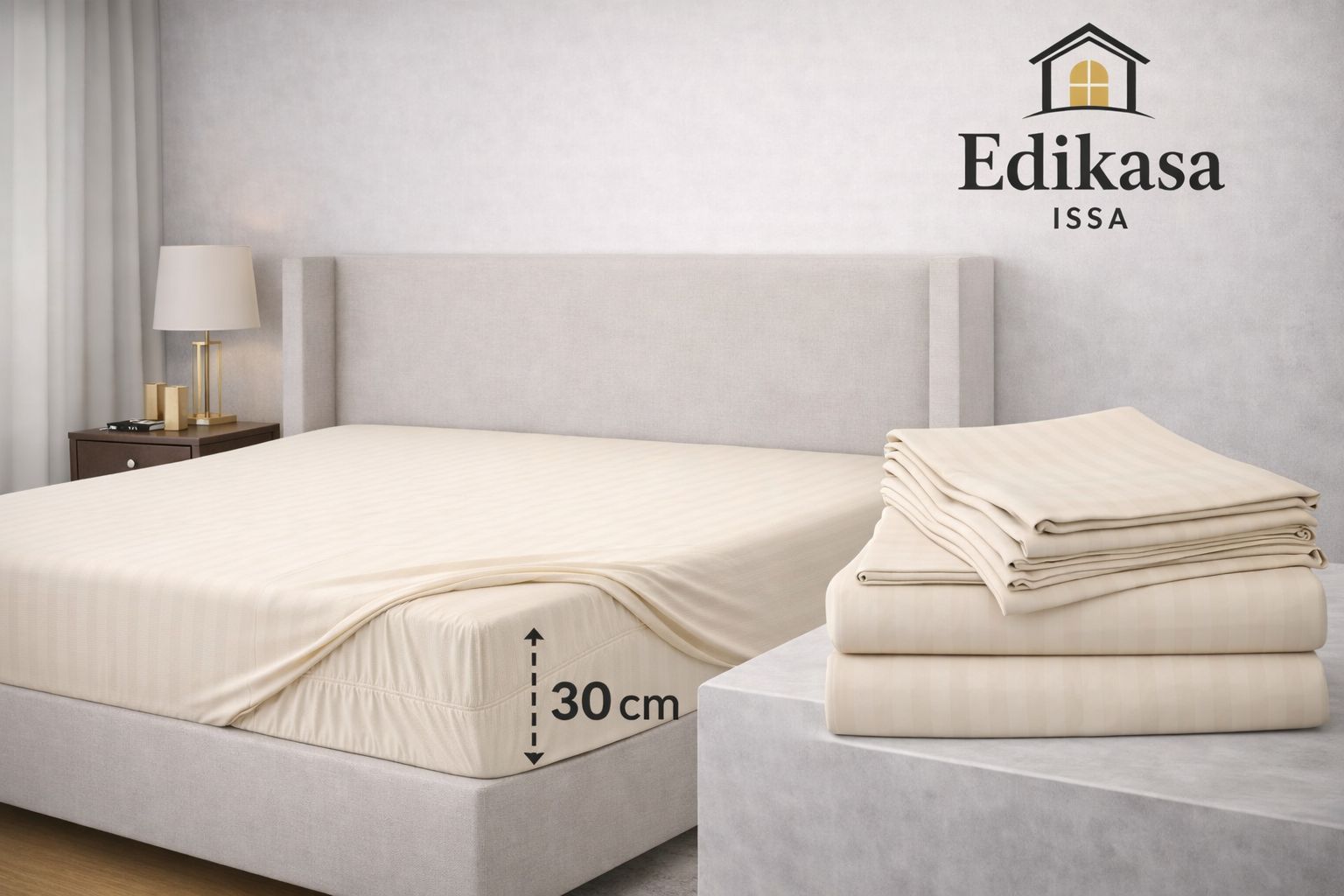 Sábanas Deluxe Crema