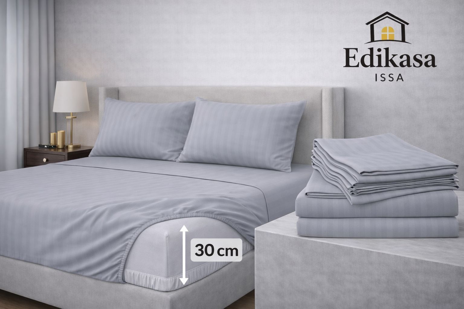 Sábanas Deluxe Gris