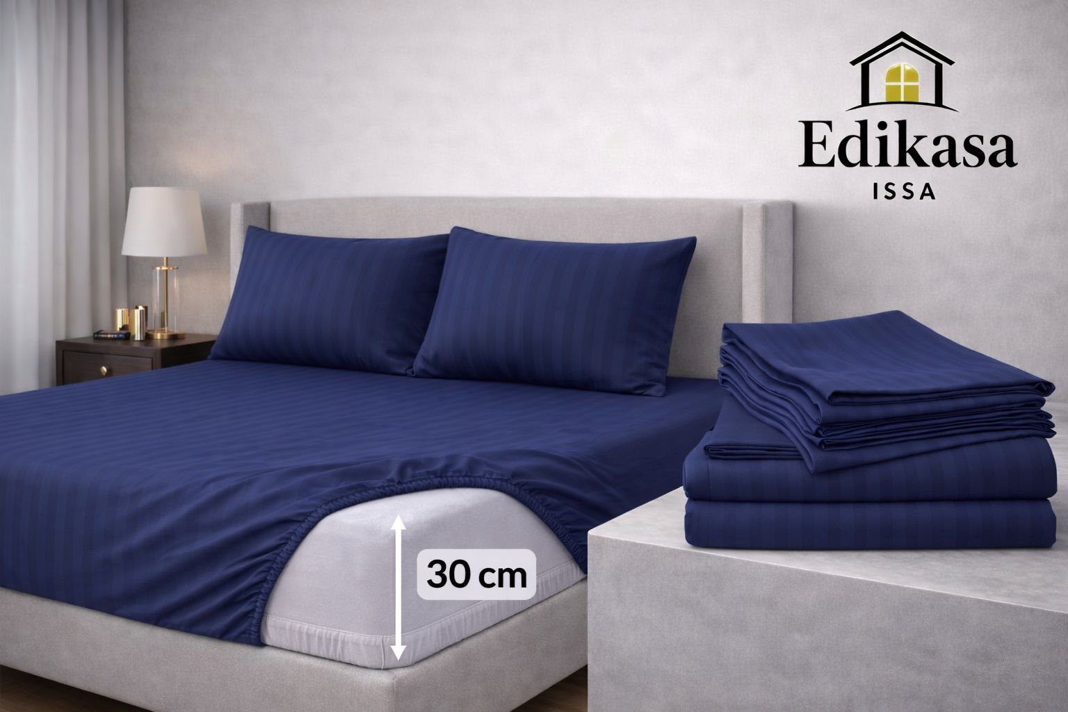 Sábanas Deluxe Azul oscura