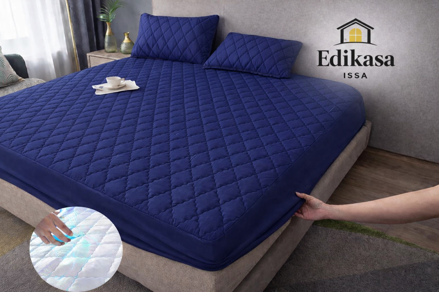 Protector para colchón Azul