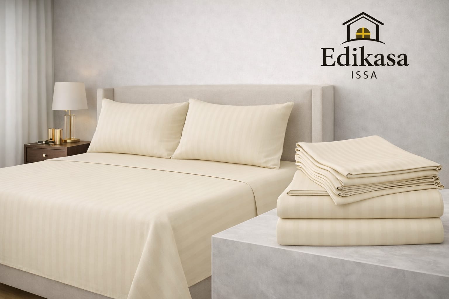 Sábanas unicolor Crema