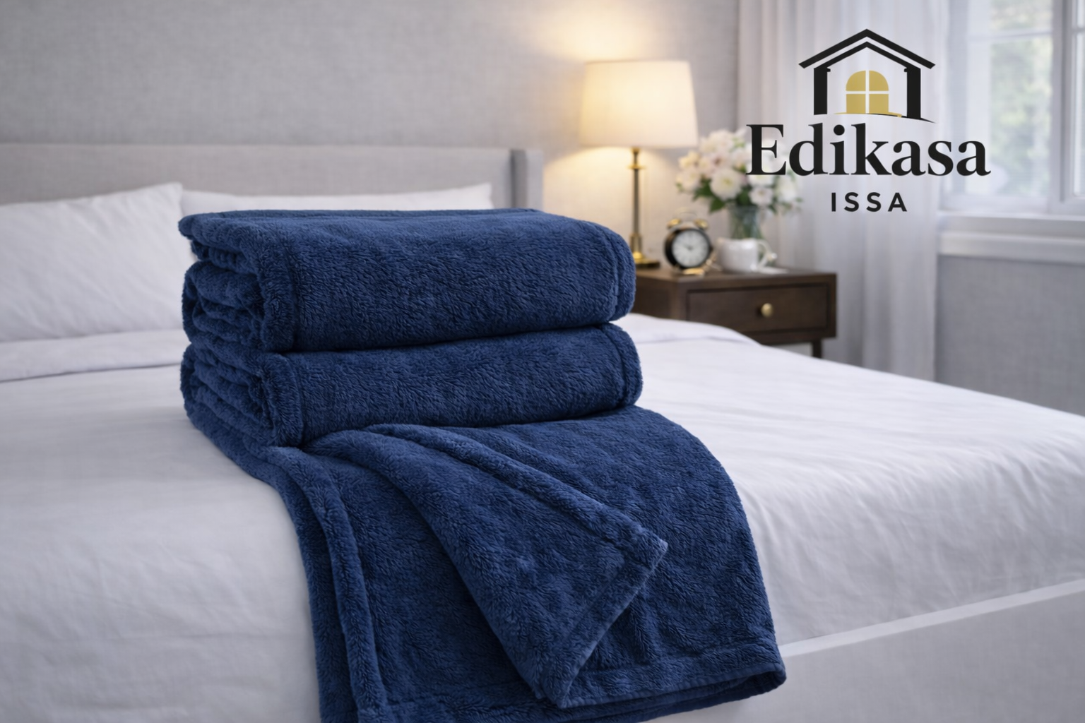 Cobijas unicolor Azul